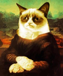 Mona Lisa Grumpy Cat paint by number