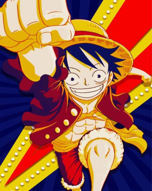 Monkey D Luffy paint by numbers