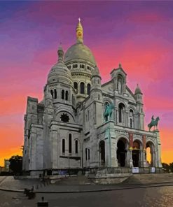 Montmartre Basilica Sacre Coeur paint by number