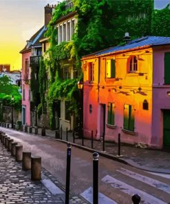 Montmartre Paris paint by number