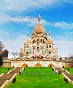 Montmartre Sacre Coeur Basilica paint by number