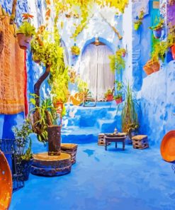 Morocco Chefchaouen paint by numbers