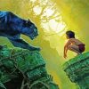 Mowgli And Bagheera Movie paint by number