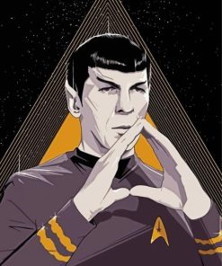 Mr Spock Star Trek paint by numbers