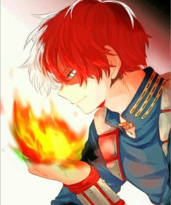 My Hero Academia Todoroki paint by numbers