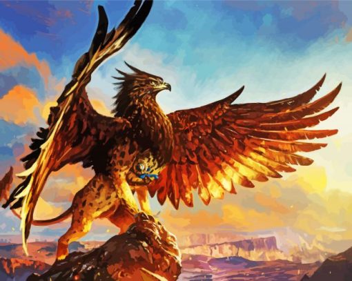 Mythical Griffon paint by number