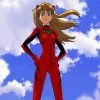 Neon Genesis Evangelion Asuka paint by numbers