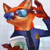 Nick Wilde Zootropolis paint by numbers