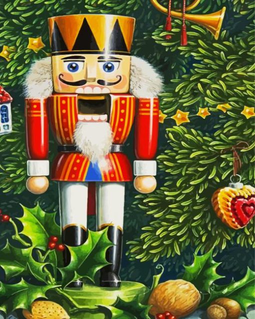 Nutcracker Art paint by numbers