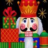 Nutcracker Holding Gifts paint by number