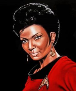 Nyota Uhura Star Trek paint by numbers