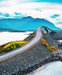 Ocean Atlantic Road paint by number