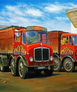 Old Lorries paint by number