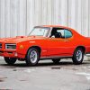 Orange Classic Gto Car paint by number