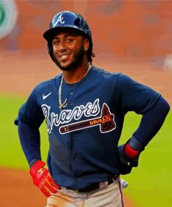 Ozzie Albies Atlanta paint by numbers