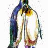 Penguin Couple Art paint by number