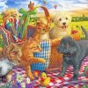 Pets Picnic paint by numbers