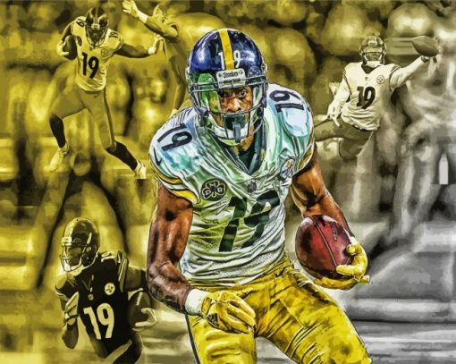 Player Juju Smith Schuster paint by number