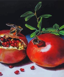 Pomegranate Fruit paint by numbers