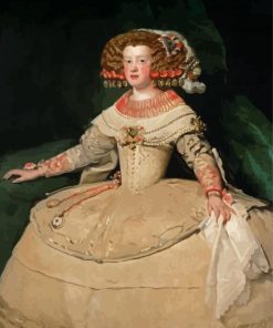 Portrait Of The Infanta Maria Theresa Of Spain paint by number