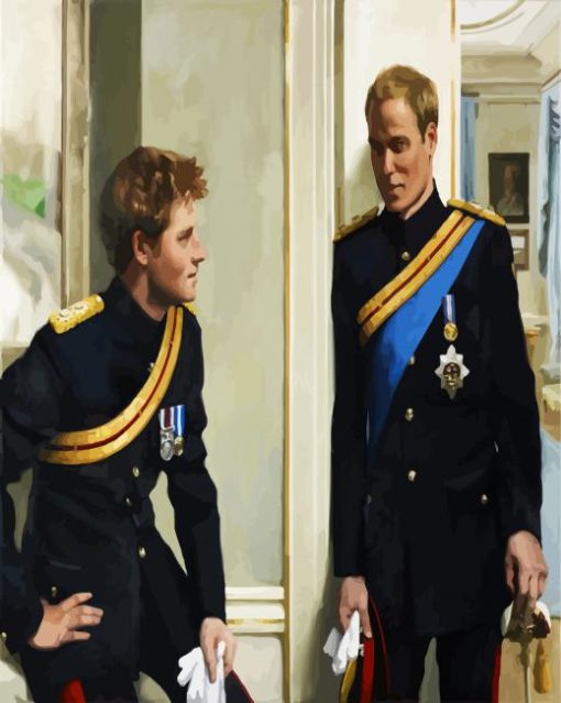 Prince William And Hary paint by number