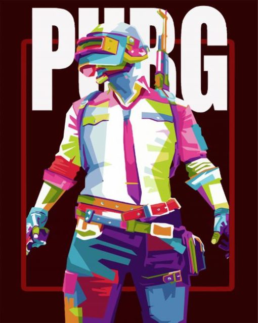 Pubg Game Pop Art paint by number