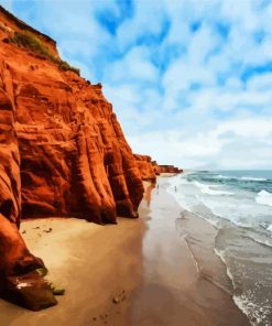 Quebec Beach paint by number