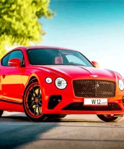 Red Bentley paint by numbers