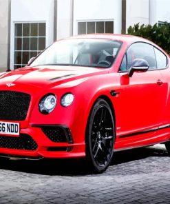 Red Bentley paint by number