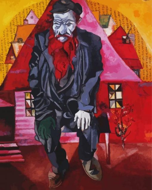 Red Jew Chagall paint by numbers