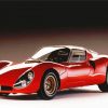 Red Vintage Alfa Romeo paint by numbers