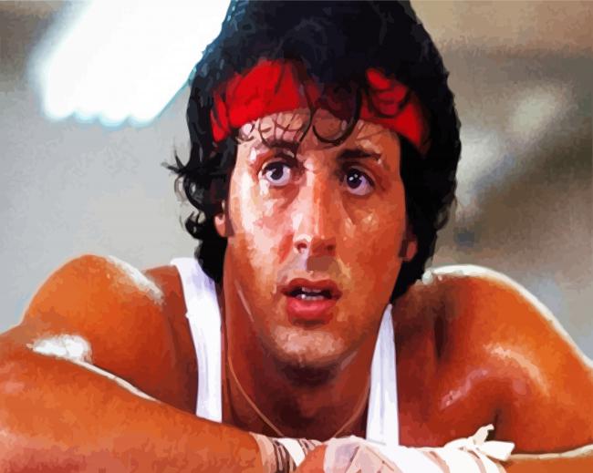 Rocky Balboa paint by number