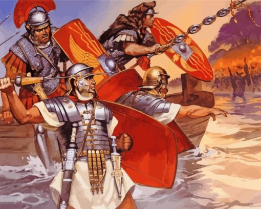 Roman Warriors Art paint by numbers