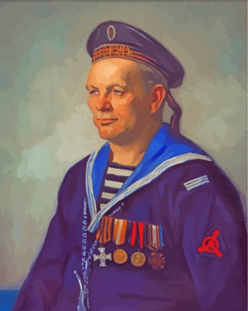 Russian Sailor paint by numbers