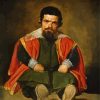 Sebastian De Morra By Velazquez paint by number