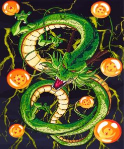 Shenron paint by numbers