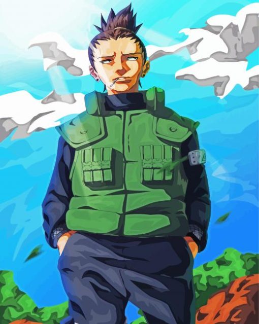 Shikamaru Naruto Anime paint by number