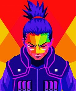 Shikamaru Pop Art paint by number