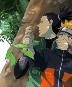 Shikamaru And Naruto paint by number