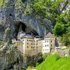 Slovenia Predjama Castle paint by number