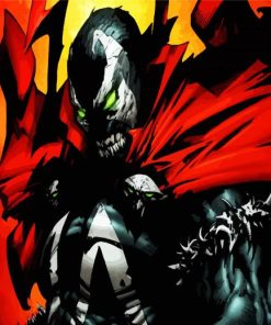 Spawn The Super Villain paint by number