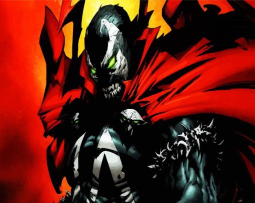 Spawn The Super Villain paint by number