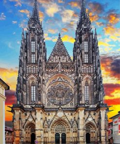 St Vitus Cathedral Czech paint by number