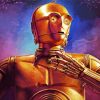 Star Wars C3po paint by number