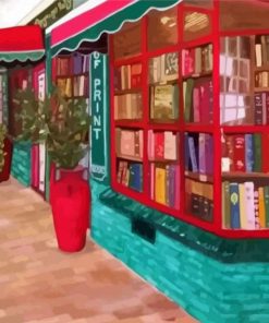 Street Bookstore paint by numbers