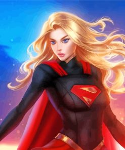 Supergirl Hero paint by numbers