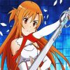 Sword Art Online Asuna paint by numbers