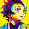 Tanjirou Pop Art paint by numbers