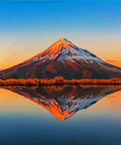 Taranaki Mountain paint by number