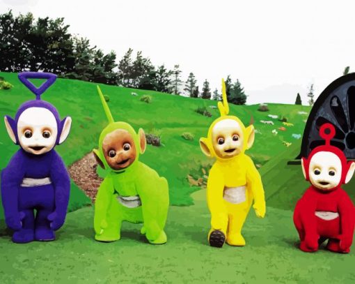 Teletubbies paint by numbers